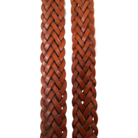 Braided casual Leather Belt - Full Grain Leather Belt - Leather Belt Men For Jean -BRD 25 mm Oxhide