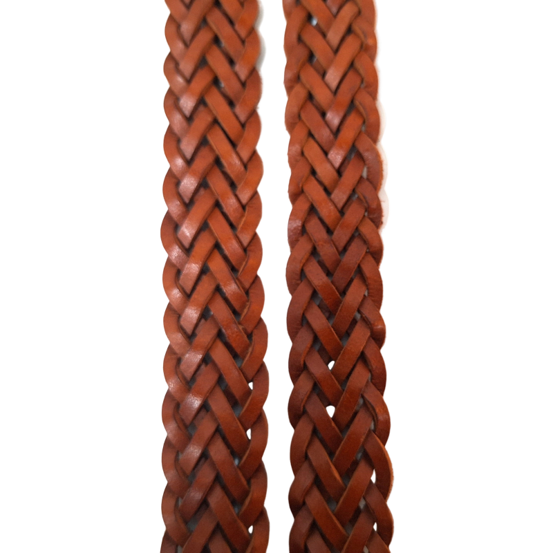 Braided casual Leather Belt - Full Grain Leather Belt - Leather Belt Men For Jean -BRD 25 mm Oxhide