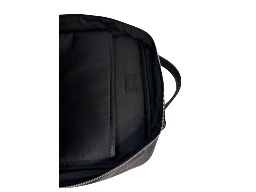 Full Grain Leather Backpack - Leather Rucksack - Leather Laptop Backpack for Men- Oxhide BLACK J0080