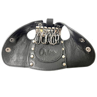 Key Wallet - Leather Key Pouch Black - J1005 Oxhide