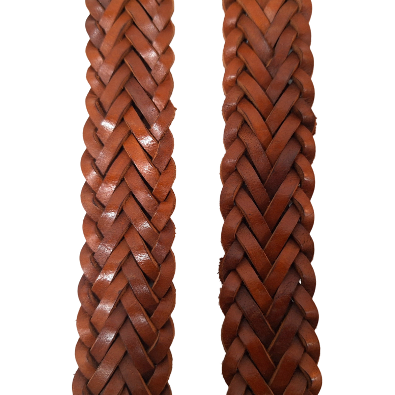 Braided casual Leather Belt - Full Grain Leather Belt - Leather Belt Men For Jean -BRD 35 mm Oxhide