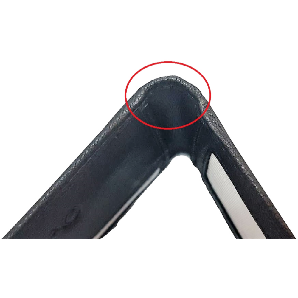 Wallet Men Black - Bifold Lucky  Wallet- Full Grain Leather Wallet with NO HOLE- Black Wallet - 3704