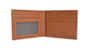 Wallet Men Brown - Bifold Lucky  Wallet- Full Grain Leather Wallet with NO HOLE- DARK Brown Wallet -3704