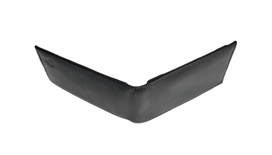 Wallet Men Black with coin pouch - Bifold Lucky Wallet- Full Grain Leather Wallet with NO HOLE- Black Wallet - 3704CP Oxhide