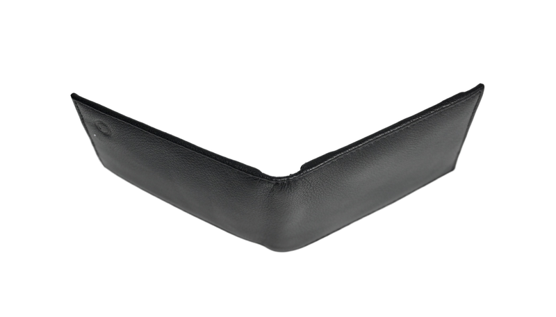 Wallet Men Black with coin pouch - Bifold Lucky Wallet- Full Grain Leather Wallet with NO HOLE- Black Wallet - 3704CP Oxhide