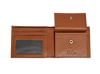 Wallet Men Brown with coin pouch - Bifold Lucky Wallet- Full Grain Leather Wallet with NO HOLE- Brown Wallet - 3704CP Oxhide