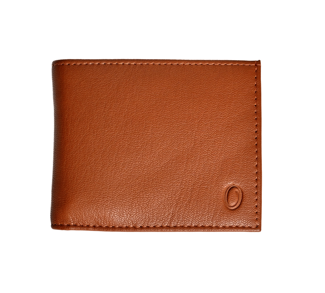 Wallet Men Brown with coin pouch - Bifold Lucky Wallet- Full Grain Leather Wallet with NO HOLE- Brown Wallet - 3704CP Oxhide