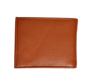 Wallet Men Brown with coin pouch - Bifold Lucky Wallet- Full Grain Leather Wallet with NO HOLE- Brown Wallet - 3704CP Oxhide