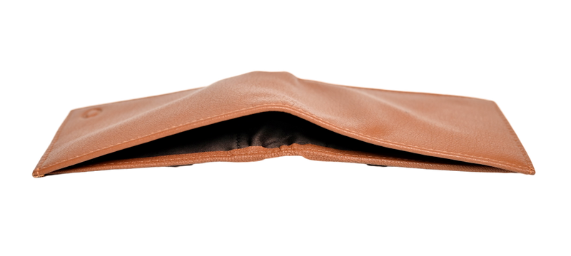 Wallet Men Brown with coin pouch - Bifold Lucky Wallet- Full Grain Leather Wallet with NO HOLE- Brown Wallet - 3704CP Oxhide