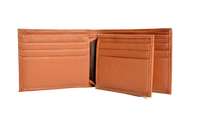 Wallet Men Brown - Bifold Lucky  Wallet- Full Grain Leather Wallet with NO HOLE- Dark Brown Wallet - Oxhide 3851