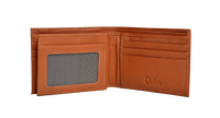 Wallet Men Brown - Bifold Lucky  Wallet- Full Grain Leather Wallet with NO HOLE- Dark Brown Wallet - Oxhide 3851