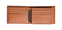 Wallet Men Brown - Bifold Lucky  Wallet- Full Grain Leather Wallet with NO HOLE- Dark Brown Wallet - Oxhide 3851