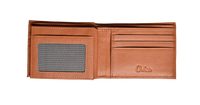 Wallet Men Brown - Bifold Lucky  Wallet- Full Grain Leather Wallet with NO HOLE- Dark Brown Wallet - Oxhide 3851