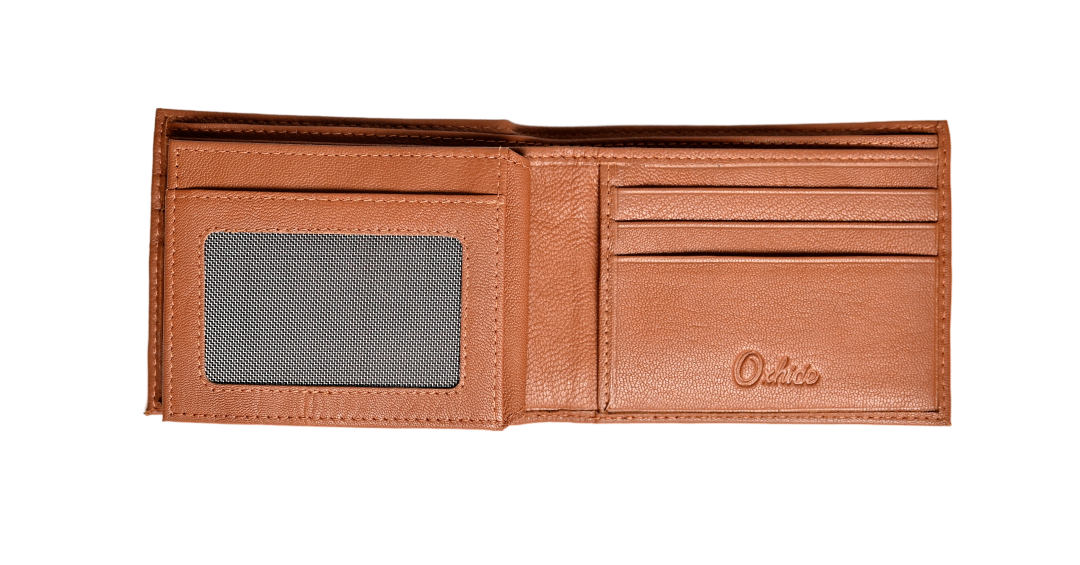 Wallet Men Brown - Bifold Lucky  Wallet- Full Grain Leather Wallet with NO HOLE- Dark Brown Wallet - Oxhide 3851