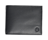Wallet Men Black with coin pouch - Bifold Lucky Wallet- Full Grain Leather Wallet with NO HOLE- Black Wallet - Oxhide 3851CP Black