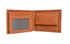 Wallet Men Brown with coin pouch - Bifold Lucky Wallet- Full Grain Leather Wallet with NO HOLE- Brown Wallet - Oxhide 3851CP Brown