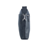 Premium Leather Messenger Bag - Full Grain Leather Sling Bag - Leather Bag for Men CR10 BLACK