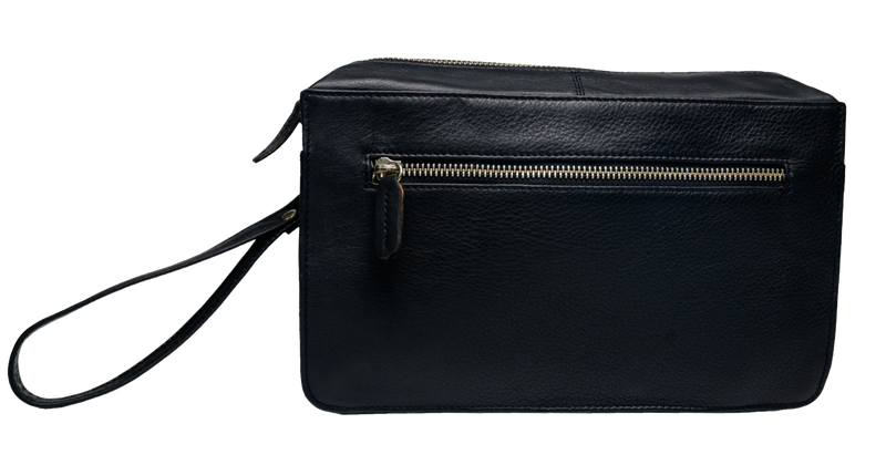Leather clutch for Men - Leather Bag -Travel Bag-Toliet bag- Wristlet for Men - OX51