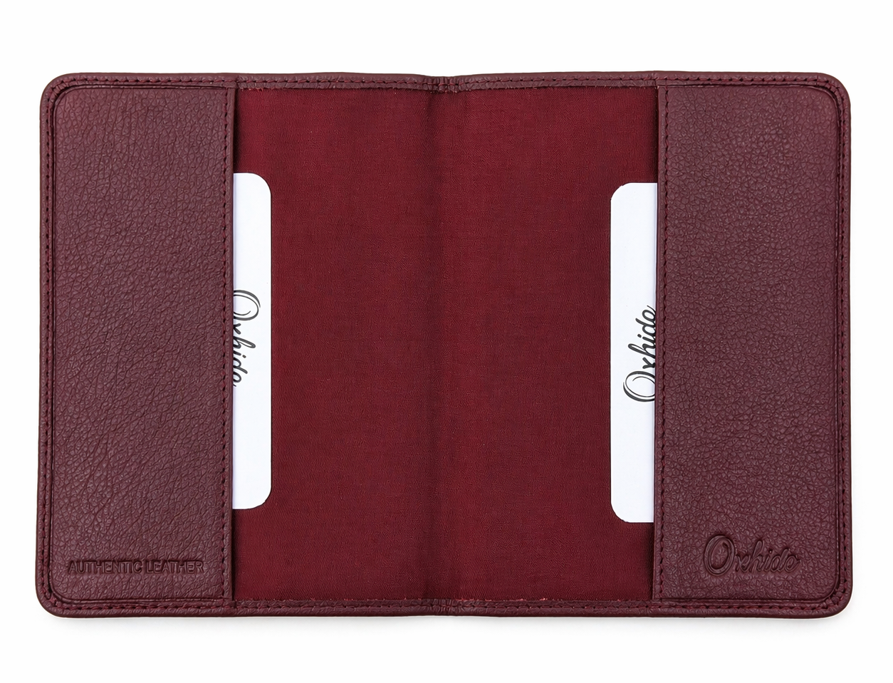 Leather Passport Holder - Passport Cover Leather - Leather Passport Case - Passport Pouch - Oxhide 4055 RED