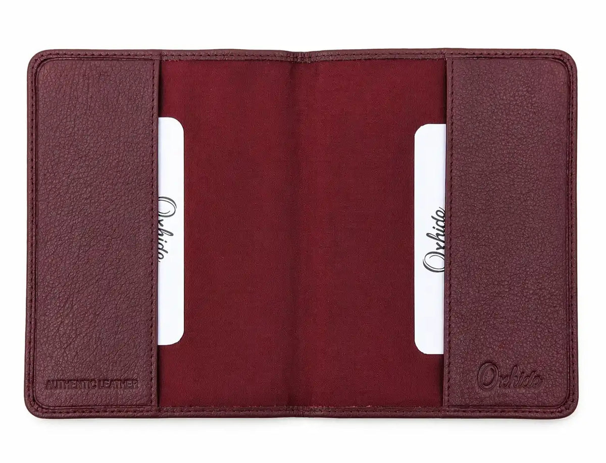 Red leather passport holder 4055 – Oxhide