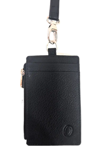 Black leather lanyard – Oxhide