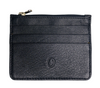Leather Card Holder with Zip - Leather cardholder - Leather Card Case - Leather Coin Pouch - Card Sleeve - Oxhide 4165 BLACK