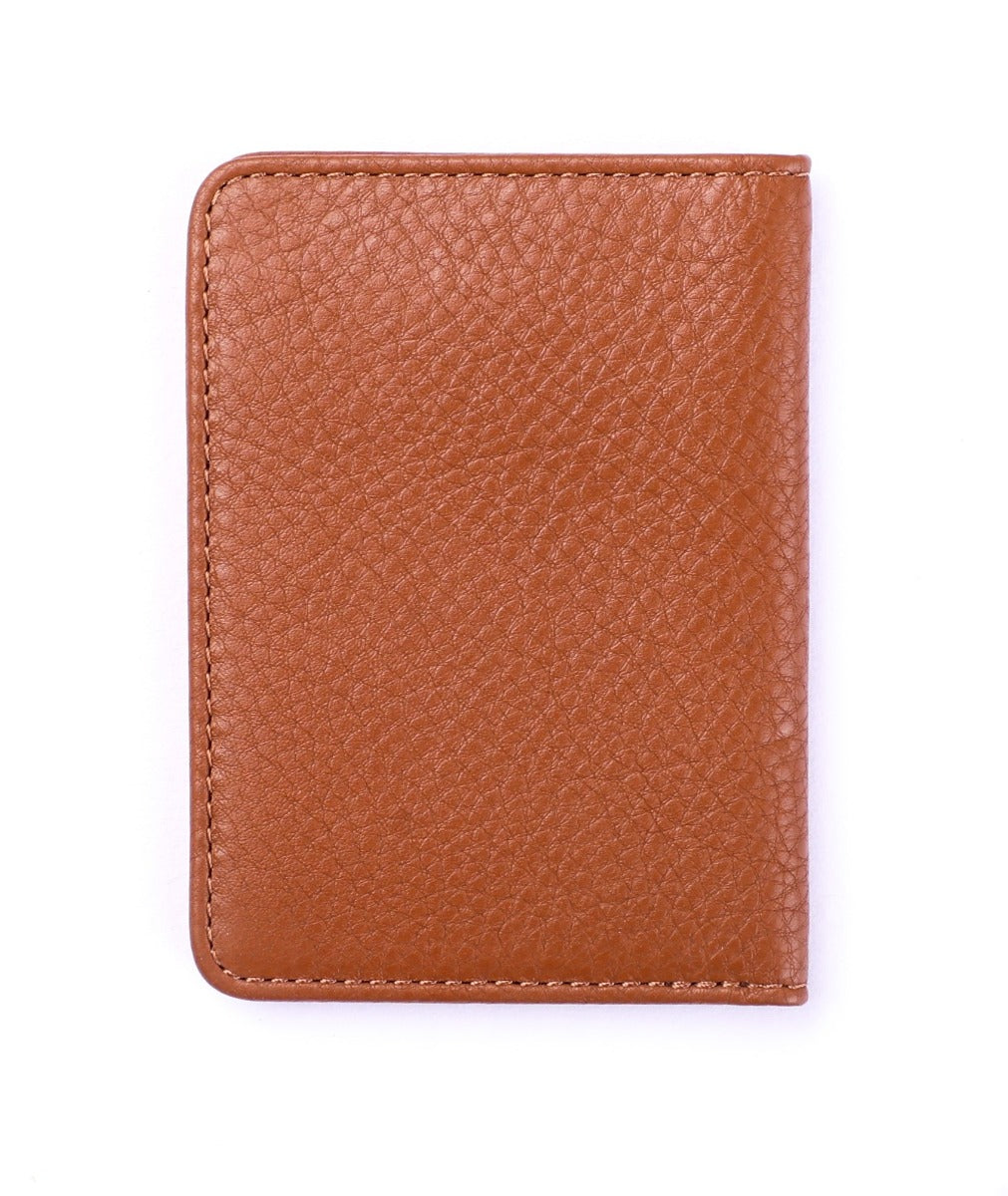 Bi-fold Leather Card Holder Brown- 4166 Oxhide