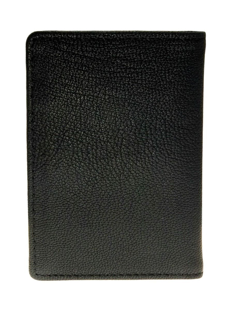 Bi-fold Leather Card Holder Black
