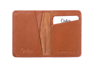 Bi-fold Leather Card Holder Brown- 4166 Oxhide