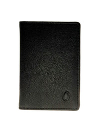 Bi-fold Leather Card Holder Black