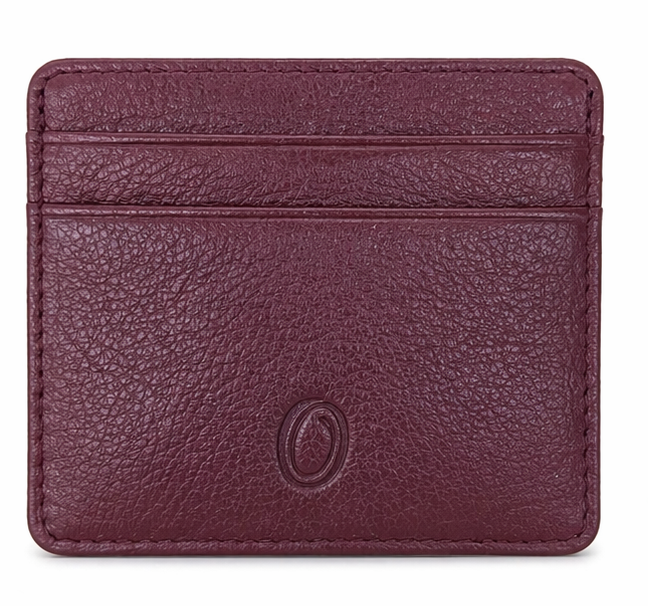 Leather Card Holder - Leather cardholder - Leather Card Case - Leather Card Pouch - Card Sleeve - Oxhide 4181 Red