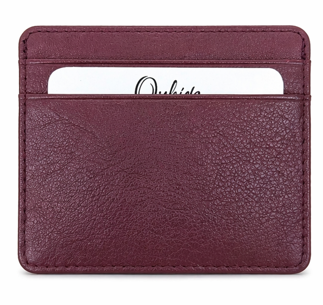 Leather Card Holder - Leather cardholder - Leather Card Case - Leather Card Pouch - Card Sleeve - Oxhide 4181 Red