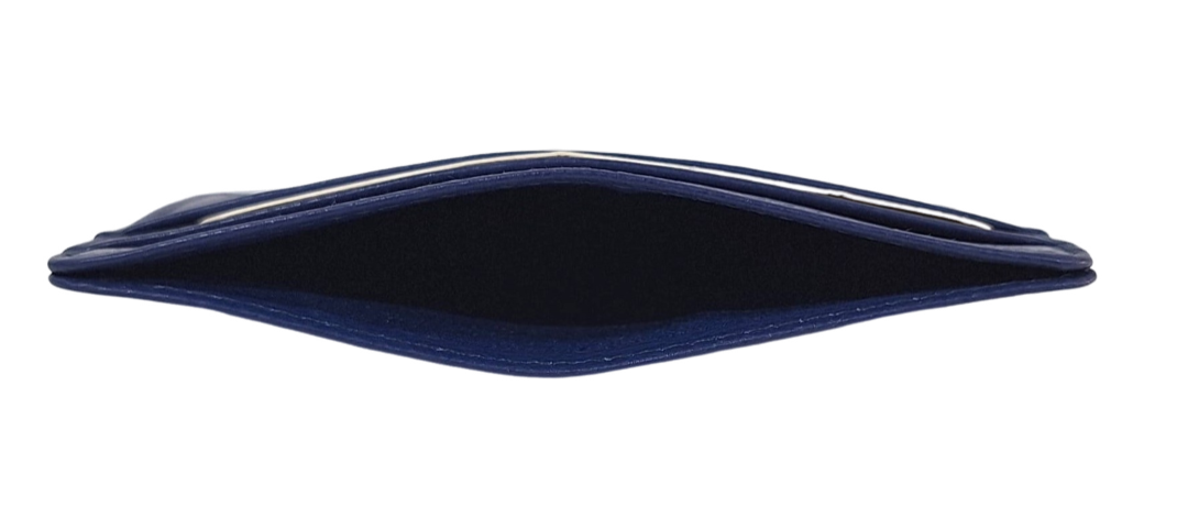 Leather Card Holder - Leather cardholder - Leather Card Case - Leather Card Pouch - Card Sleeve - Oxhide 4181 Blue