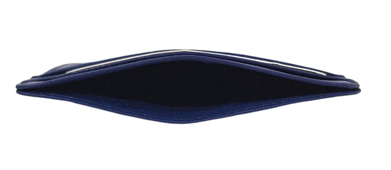 Leather Card Holder - Leather cardholder - Leather Card Case - Leather Card Pouch - Card Sleeve - Oxhide 4181 Blue