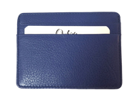 Leather Card Holder - Leather cardholder - Leather Card Case - Leather Card Pouch - Card Sleeve - Oxhide 4181 Blue