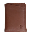 Trifold Wallet Men - Genuine Leather Wallet - Brown Wallet - Compact Wallet - 4199 Oxhide