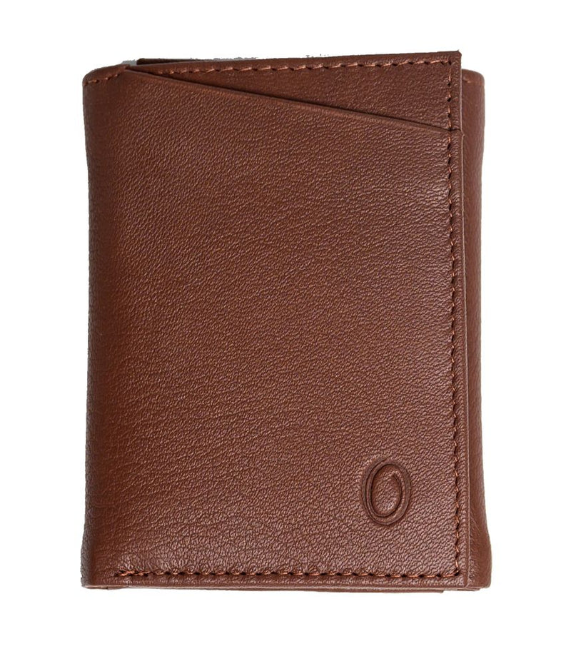 Trifold Wallet Men - Genuine Leather Wallet - Brown Wallet - Compact Wallet - 4199 Oxhide