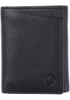 Trifold Wallet Men - Genuine Leather Wallet - Black Wallet - Compact Wallet - 4199 Oxhide