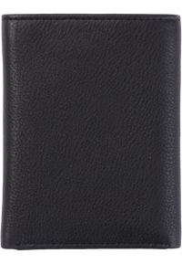 Trifold Wallet Men - Genuine Leather Wallet - Black Wallet - Compact Wallet - 4199 Oxhide