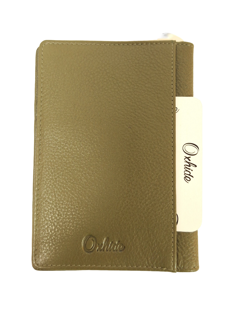 Passport Wallet Leather - Leather Passport Holder - Passport Cover Leather- Oxhide 4297 GREEN
