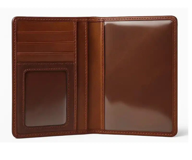 Brown leather passport wallet 4297 – Oxhide