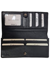 Long Leather Wallet for Men - Genuine Leather Wallet - Black Wallet - Men Long Wallet with Zip - sd07 Oxhide