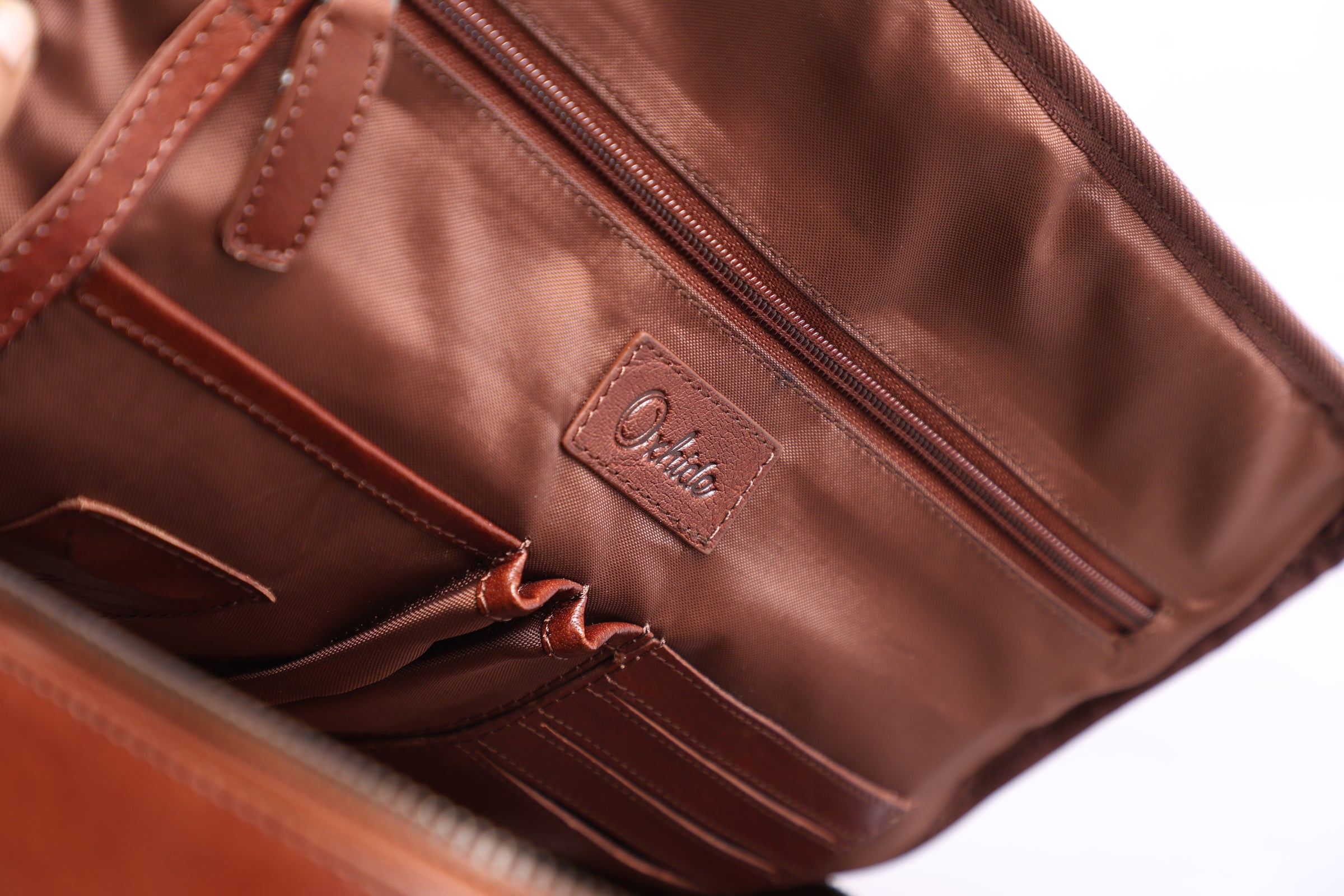 Oxhide Leather Backpack - Full Grain Leather Backpack Brown Laptop Backpack -SD01