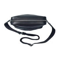 Premium Leather Messenger Bag - Full Grain Leather Sling Bag - Leather Bag for Men CR10 BLACK