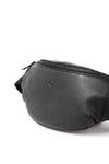 Leather Bum bag  waist  Pouch For Men - Small Leather Pouch - Cross Body Bag -SD02 BLACK