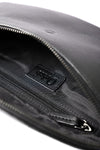Leather Bum bag  waist  Pouch For Men - Small Leather Pouch - Cross Body Bag -SD02 BLACK