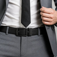 Ratchet Belt - ABB2C Black Leather Oxhide 30mm