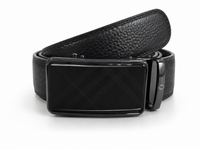 Mens Automatic Leather Belt - Full Grain Leather Ratchet Belt - TRACK BELT -ABB3A
