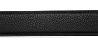Mens Automatic Leather Belt - Full Grain Leather Ratchet Belt - Men Leather Belt with Auto Lock Buckle - TRACK BELT - Belt without hole -ABB5H Black Oxhide