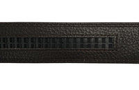 Real Leather Ratchet Belt 30mm or 3 cm- Men Leather Belt with Auto Lock Buckle - TRACK BELT - Auto Lock Black Belt -ABB2C Black